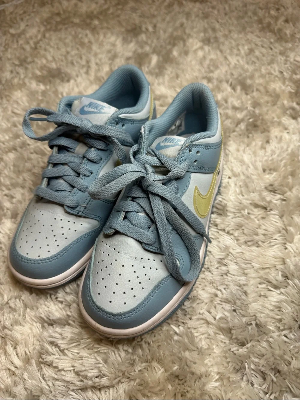 Nike Kids Low Top Sneakers - Ocean Bliss with Citron Tint